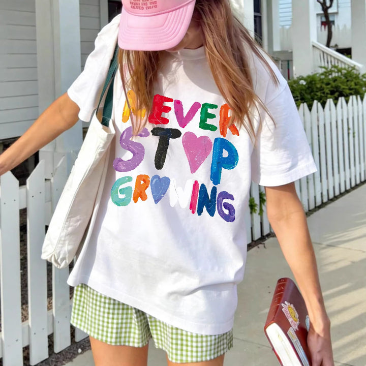 Damen T-Shirt mit kreativem motivierendem Schriftzug Drune