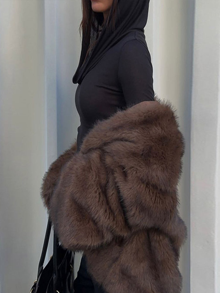 Drune | Kunstfell-Statement-Jacke