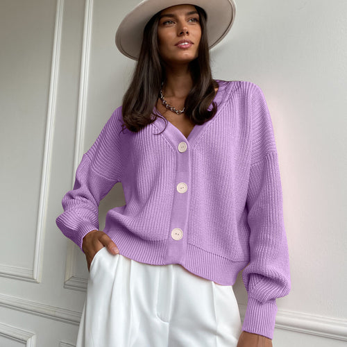 Damen lässiger Strickcardigan Drune