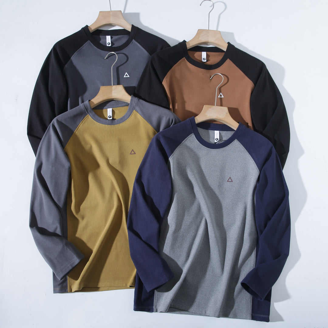 Damen sportliches Langarmshirt mit innovativem Schnitt Drune