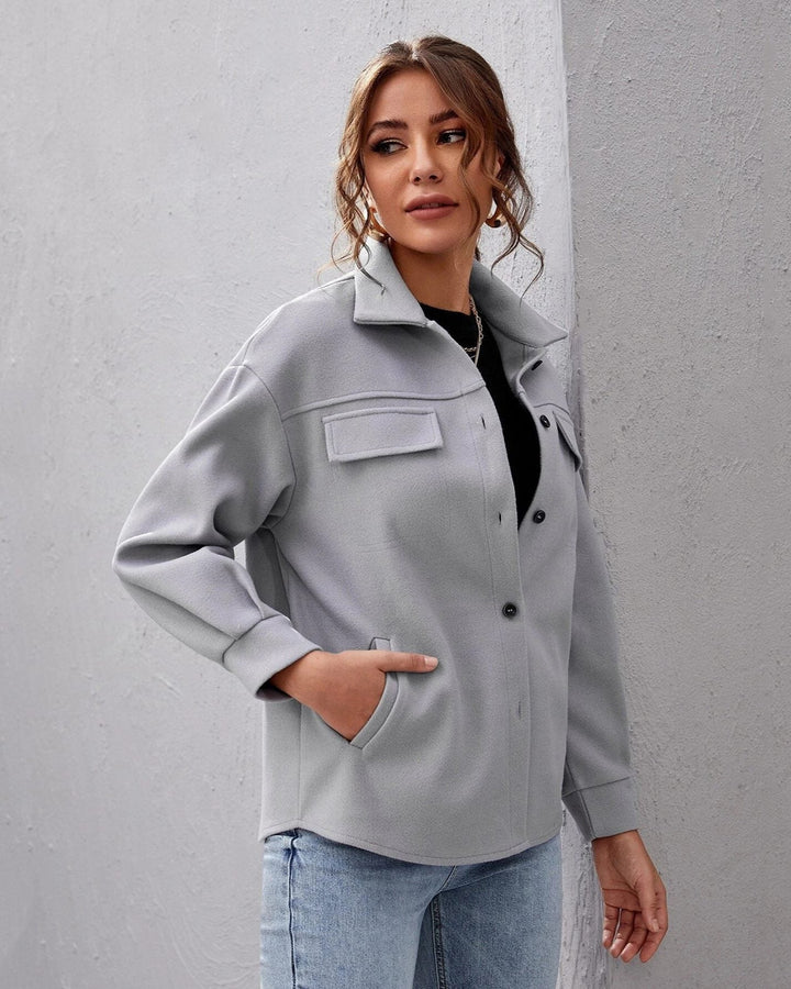 Drune | Wollmischjacke - Leicht & Warm - Weicher Wollmischstoff - Alltäglicher Herbststil