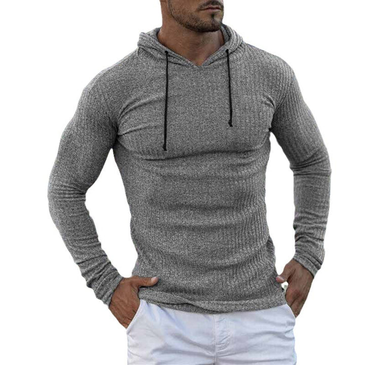 Herren Hoodie mit Rippstruktur und weitem Schnitt Drune