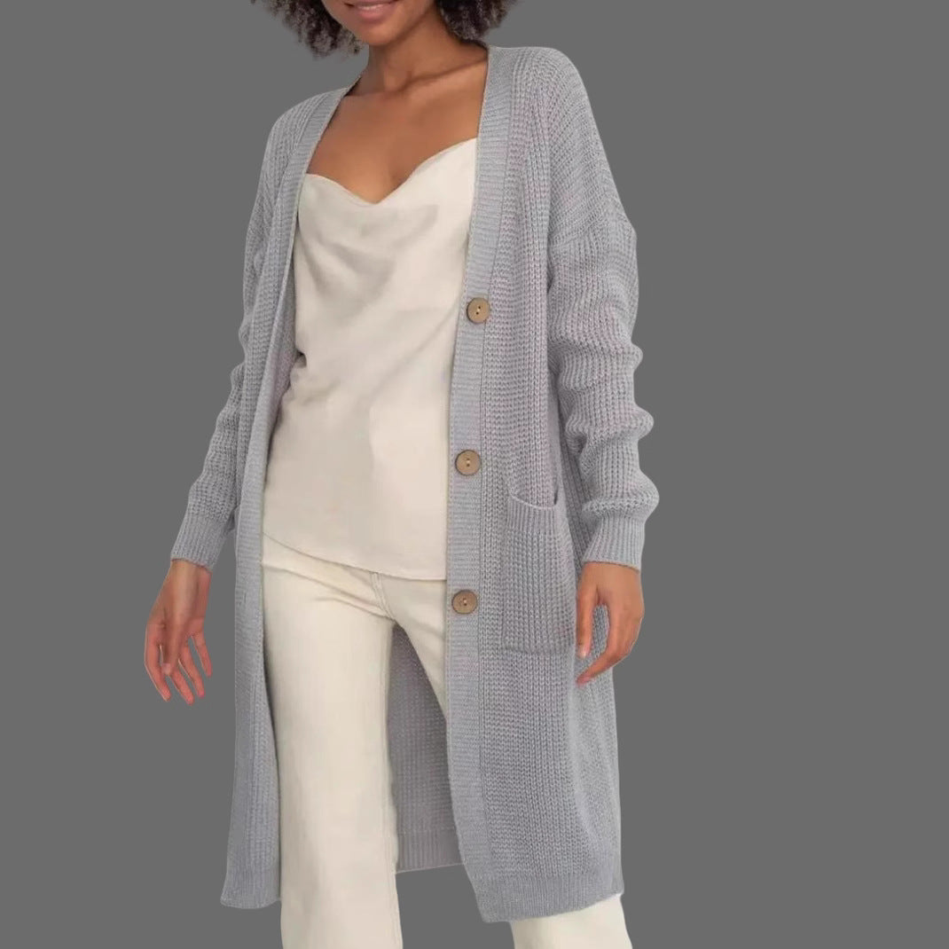 Damen Strickjacke mit hochwertigen Knöpfen Drune