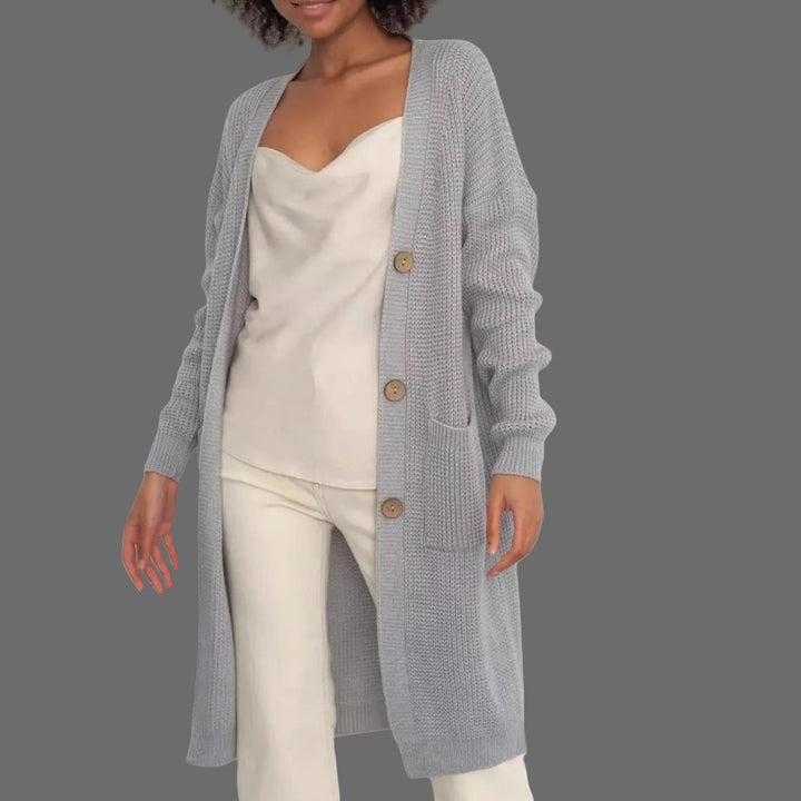 Damen Strickjacke mit hochwertigen Knöpfen Drune