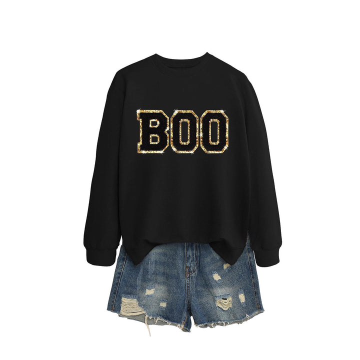 Damen Sweatshirt mit glitzerndem Aufdruck Drune