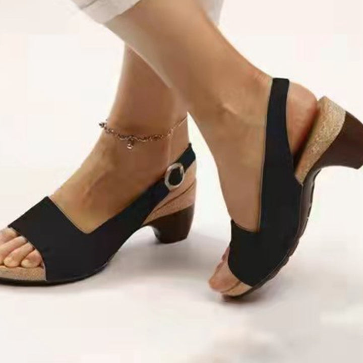 Damen Komfortable und stilvolle Wedgesandalen mit anatomischem Fußbett Drune