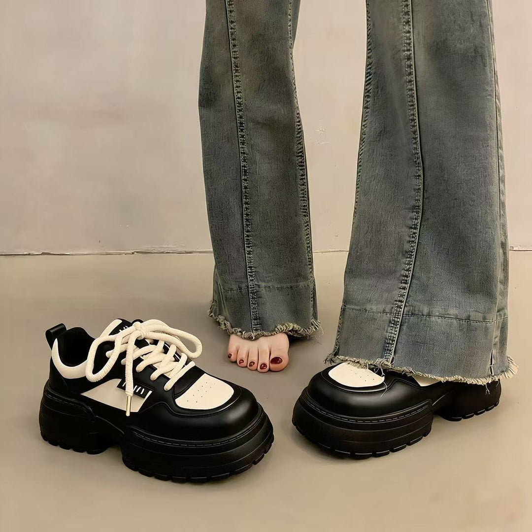 Damen Chunky Sneakers mit verstärktem Komfort und trendiger Sohlenstruktur Drune