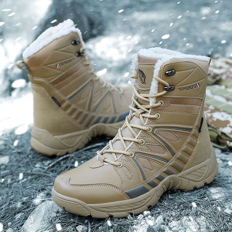 Damen Isolierte Winterstiefel mit rutschfester Sohle und wärmendem Innenfutter Drune