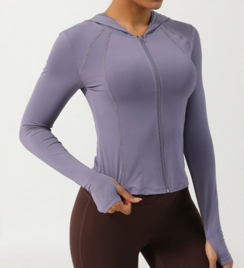 Damen Sportjacke mit praktischen Daumenlöchern und athletischem Schnitt Drune