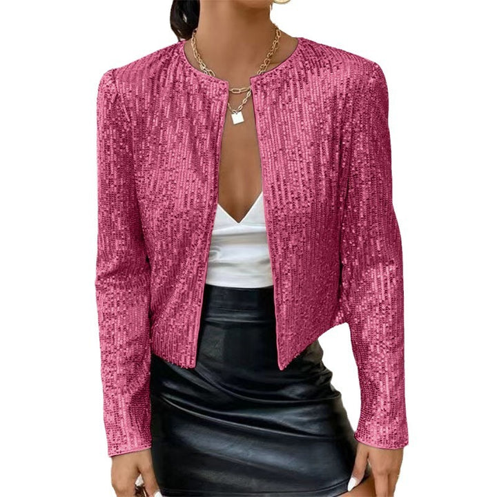 Damen Glitzernde Strickjacke Drune