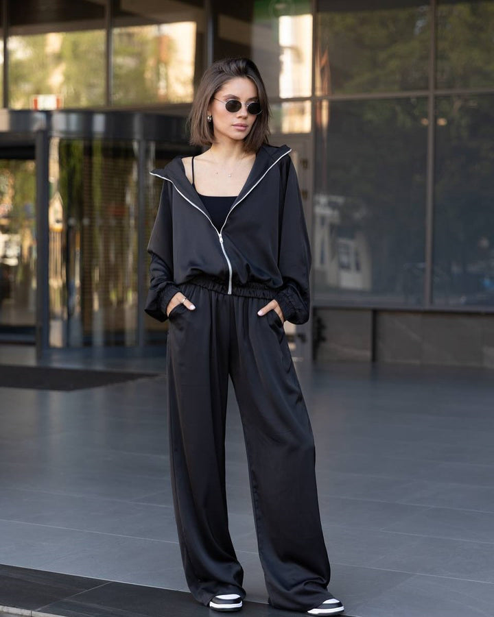 Damen elegantes und lässiges Lounge-Set mit weitem Schnitt Drune