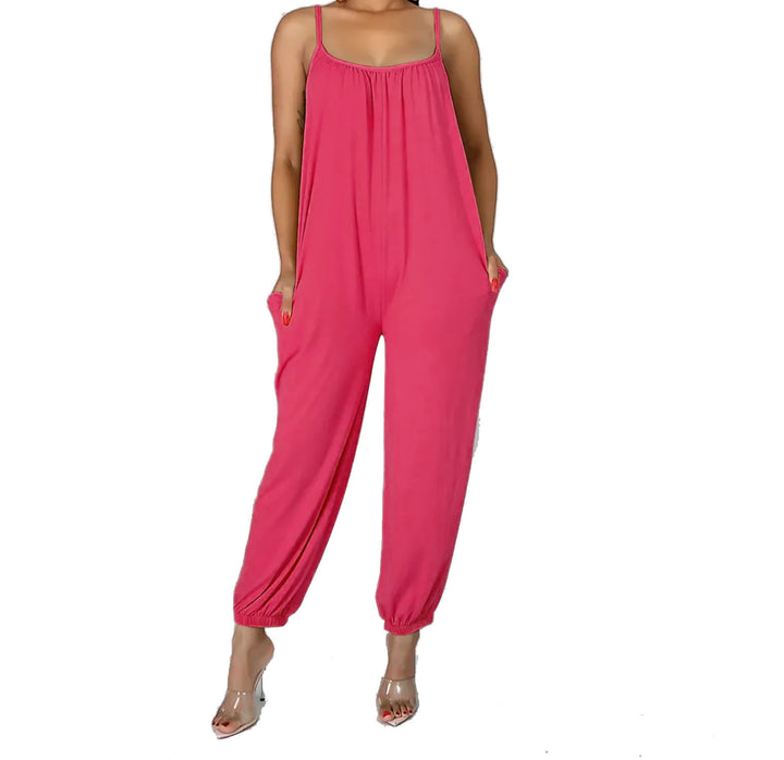 Damen Oversized Jumpsuit Drune