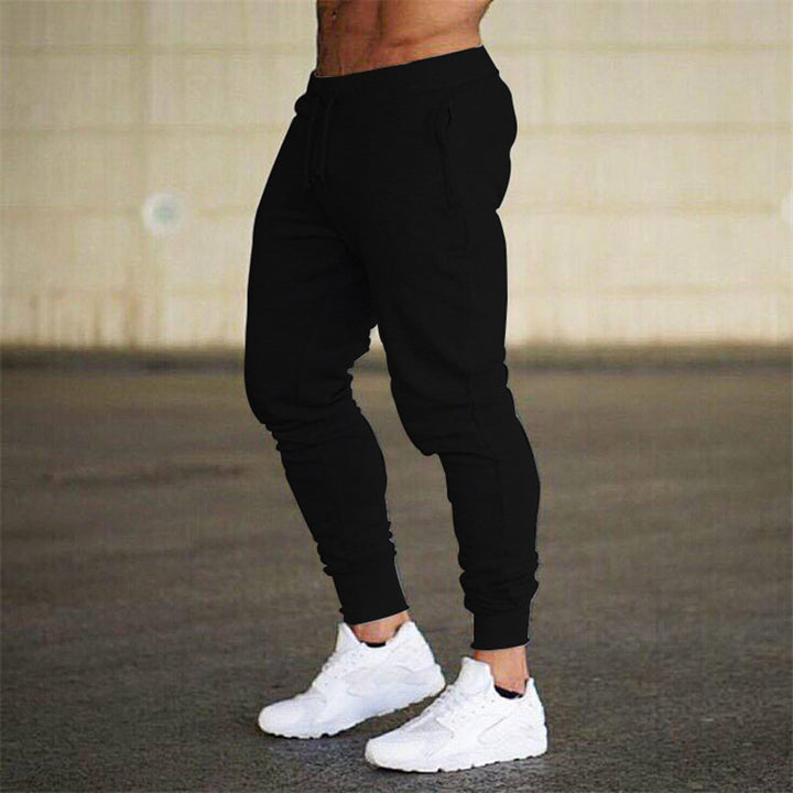 Herren nan eng zulaufende Jogginghose Baumwollmischung mit Bündchen und Kordelzug Drune