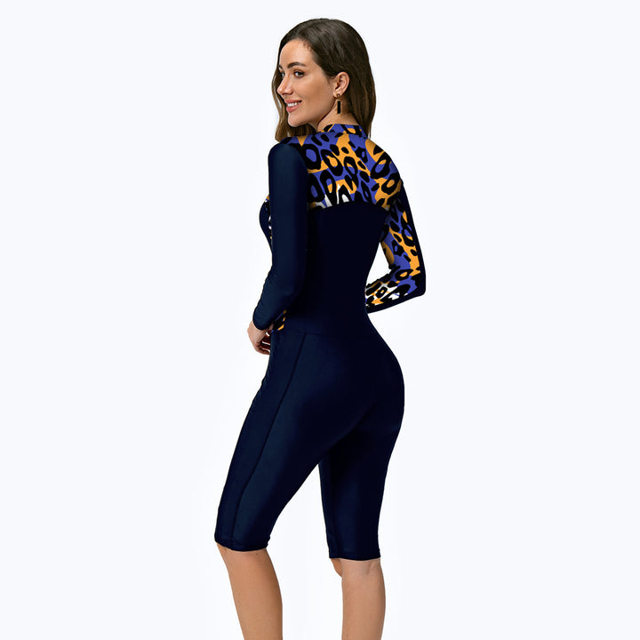 Damen Langarm Surfanzug mit modischem Grafikdesign Drune
