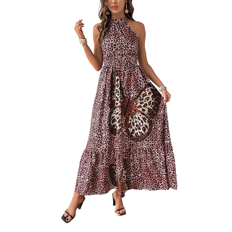 Damen Maxikleid mit Off-Shoulder-Ausschnitt und voluminösem Rock Drune