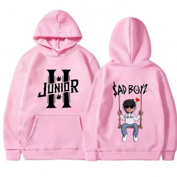 Damen Hoodie mit einzigartigem grafischen Design und gemütlicher Passform Drune