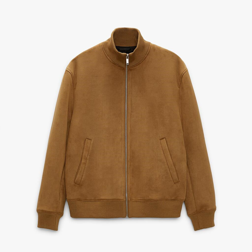 Herren elegante und kuschelige Bomberjacke Drune