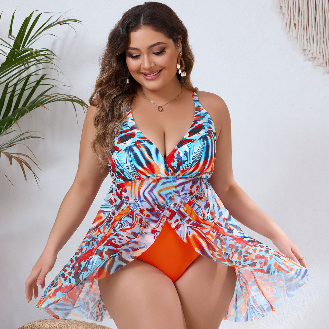 Damen stilvolles Bade-Kleid Drune
