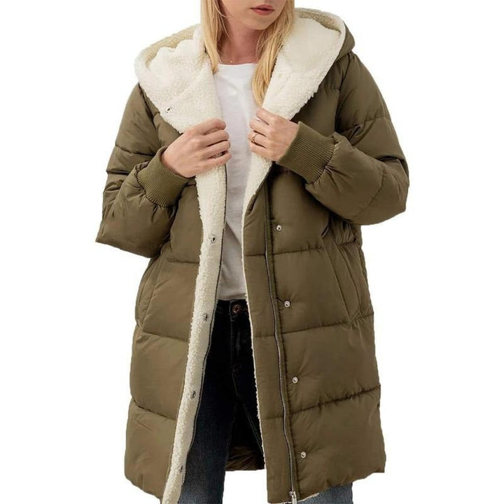 Drune | Wendbarer Baumwoll-Wintermantel für Frauen mit Kapuze