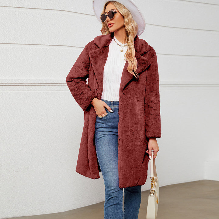 Damen Übergroße kuschelige Fleecejacke Drune