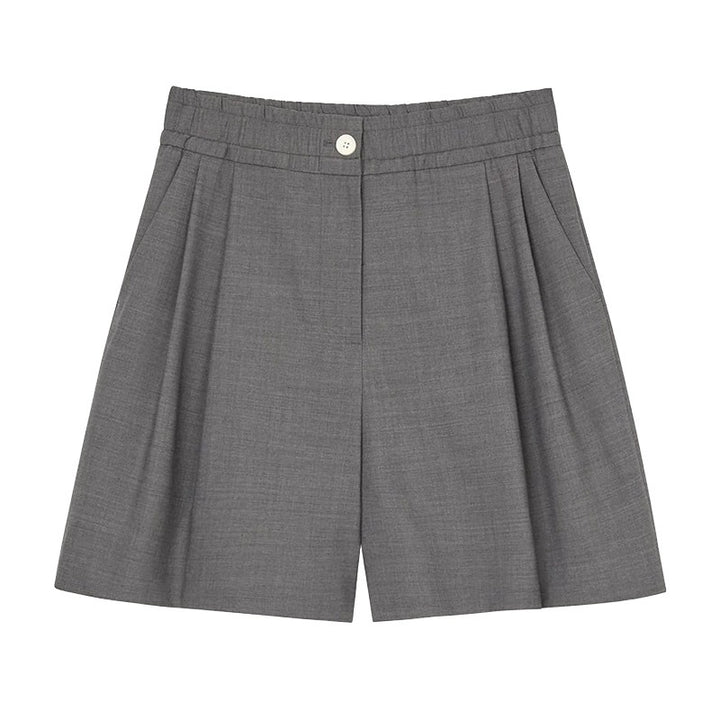 Damen elegante Hotpants mit hohen Bund und praktischen Taschen Drune