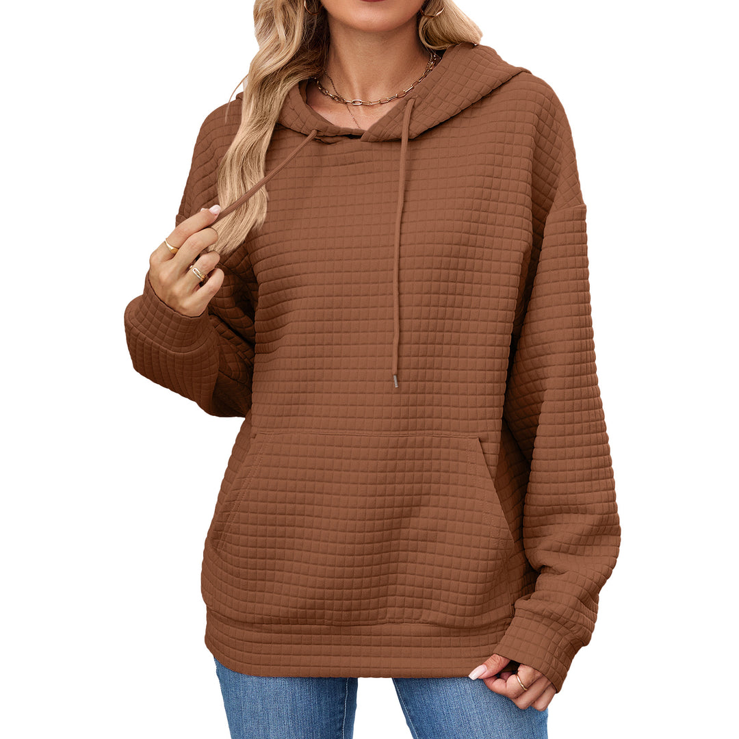 Damen Hoodie mit besonderen Strukturdetails Drune