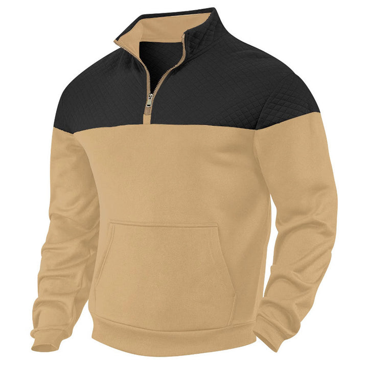 Herren Stepppullover mit halbem Reißverschluss und hochwertiger Verarbeitung Drune