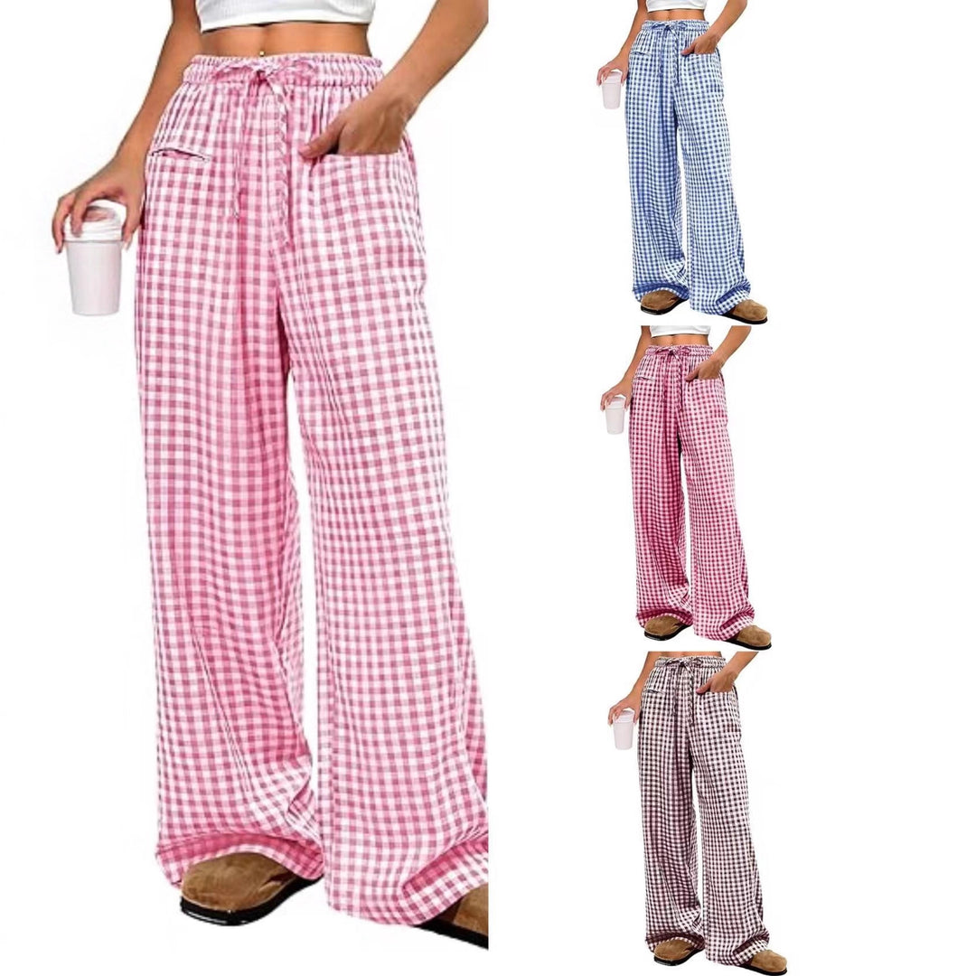 Damen luftige Karottenhose mit Kordelzug Drune
