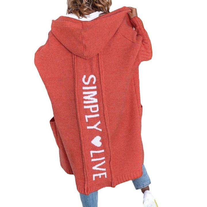 Damen Oversized Kapuzenmantel Drune