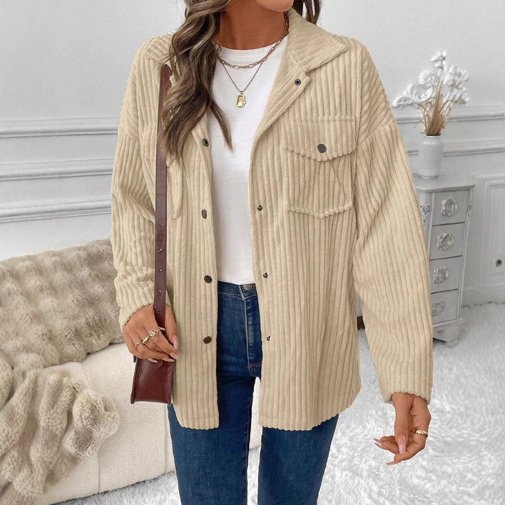 Damen Oversize Kordjacke Drune