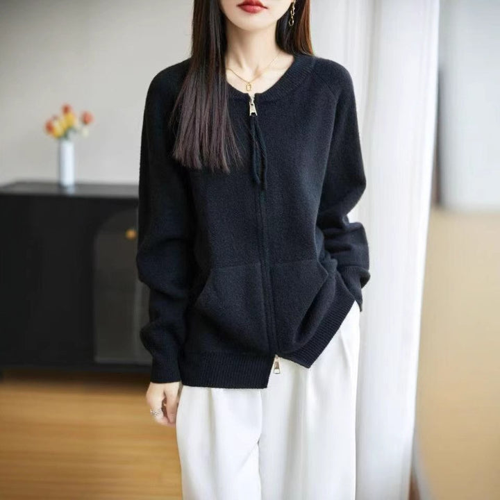 Damen Strickjacke mit Reißverschluss und praktischen Taschen Drune