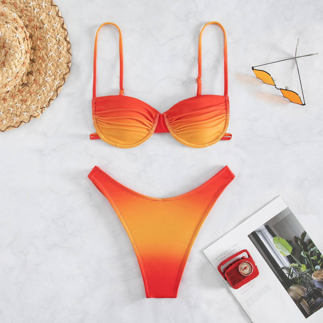 Damen Push-Up Bikini mit innovativem Farbverlauf Drune