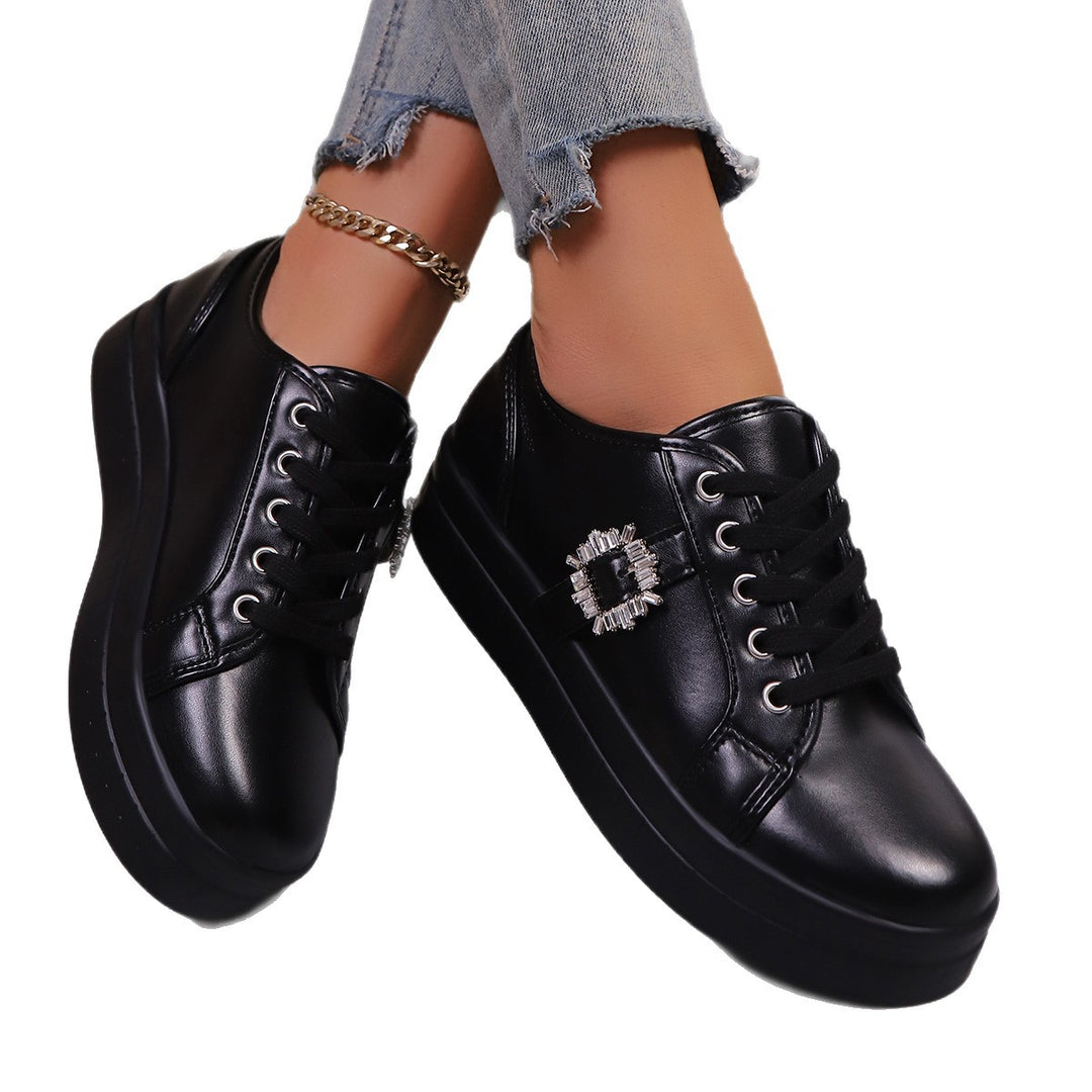 Damen Mode Plattform Sneaker Drune