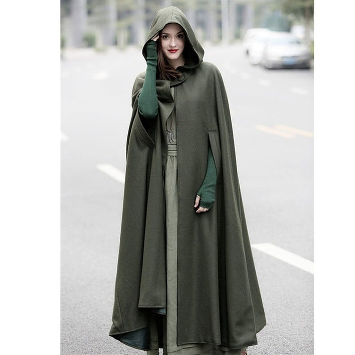 Damen Kapuzenumhang mit elegantem Schnitt Drune