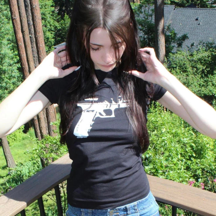 Damen Print-T-Shirt mit grafischem Design Drune
