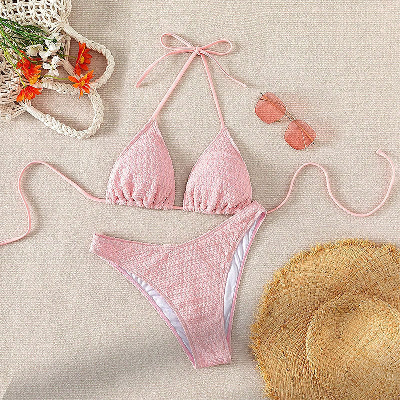Damen Badeanzug-Set mit Spitzen-Details und schickem Wickelrock Drune