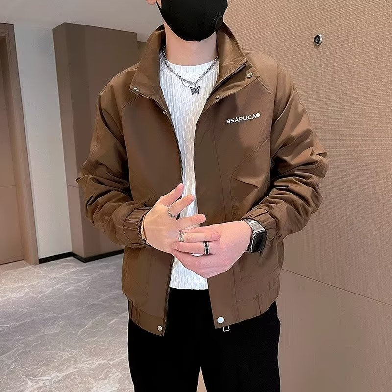 Herren modische Übergangsjacke mit innovativem Schnitt und vielseitigen Taschen Drune