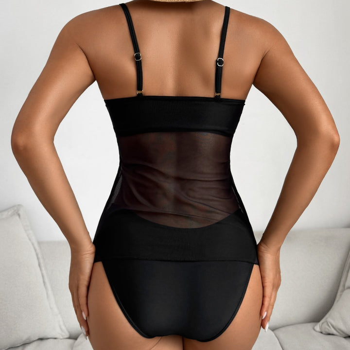 Damen Strandtop mit buntem Grafikdesign und passendem Bikiniunterteil Drune