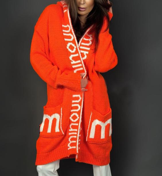 Damen gemütlicher Hooded Cardigan Drune