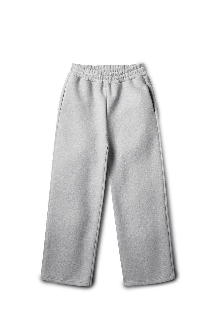 Damen nan weite High‑Waist Loungehose mit hohem Komfortbund, verdeckten Seitentaschen und geradem Bein Drune