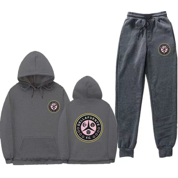 Damen Set aus Kapuzenpullover und Jogginghose mit einzigartigem Druck Drune