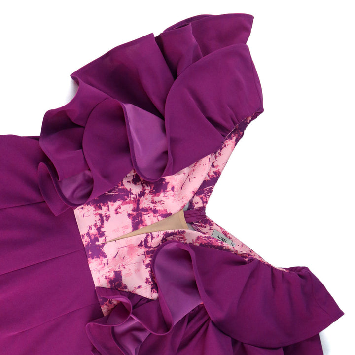 Damen eleganter Jumpsuit mit voluminösen Rüschendetails Drune