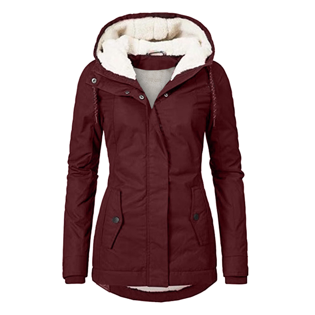 Drune | Damen Fleecegefütterte Kapuzenjacke