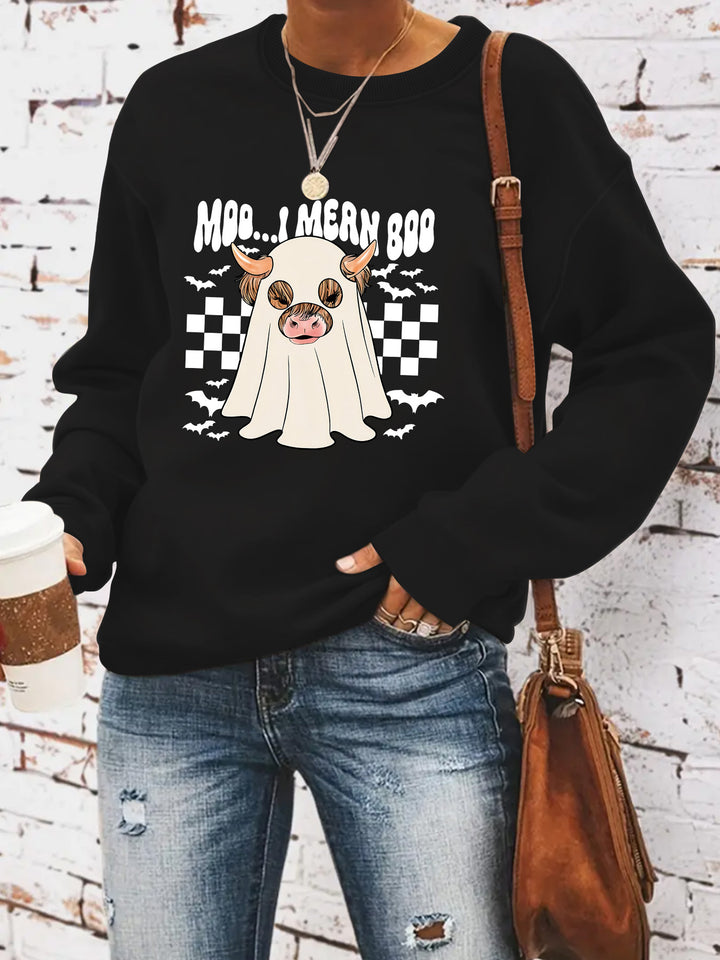 Damen Sweatshirt im fröhlichen Halloween-Design Drune