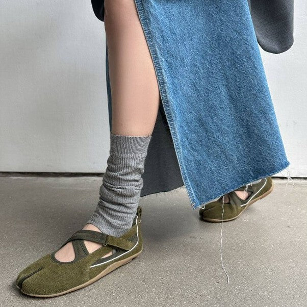 Damen Sportliche Ballerinas mit flexiblem Riemchen und atmungsaktivem Obermaterial Drune