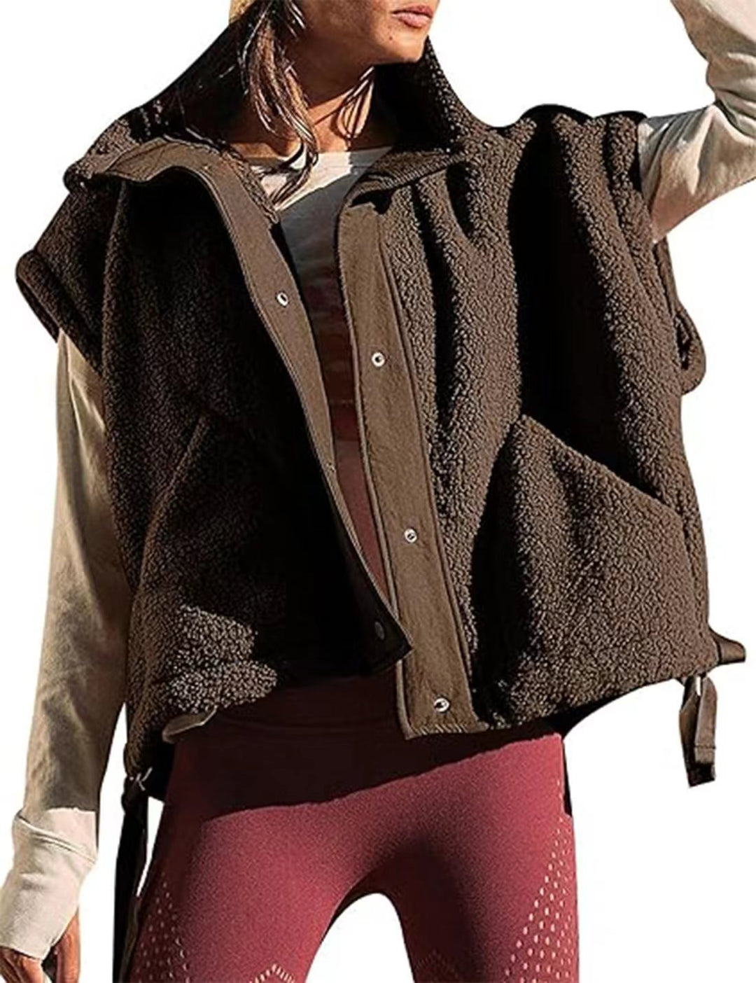 Damen Modische Fleece-Weste Drune