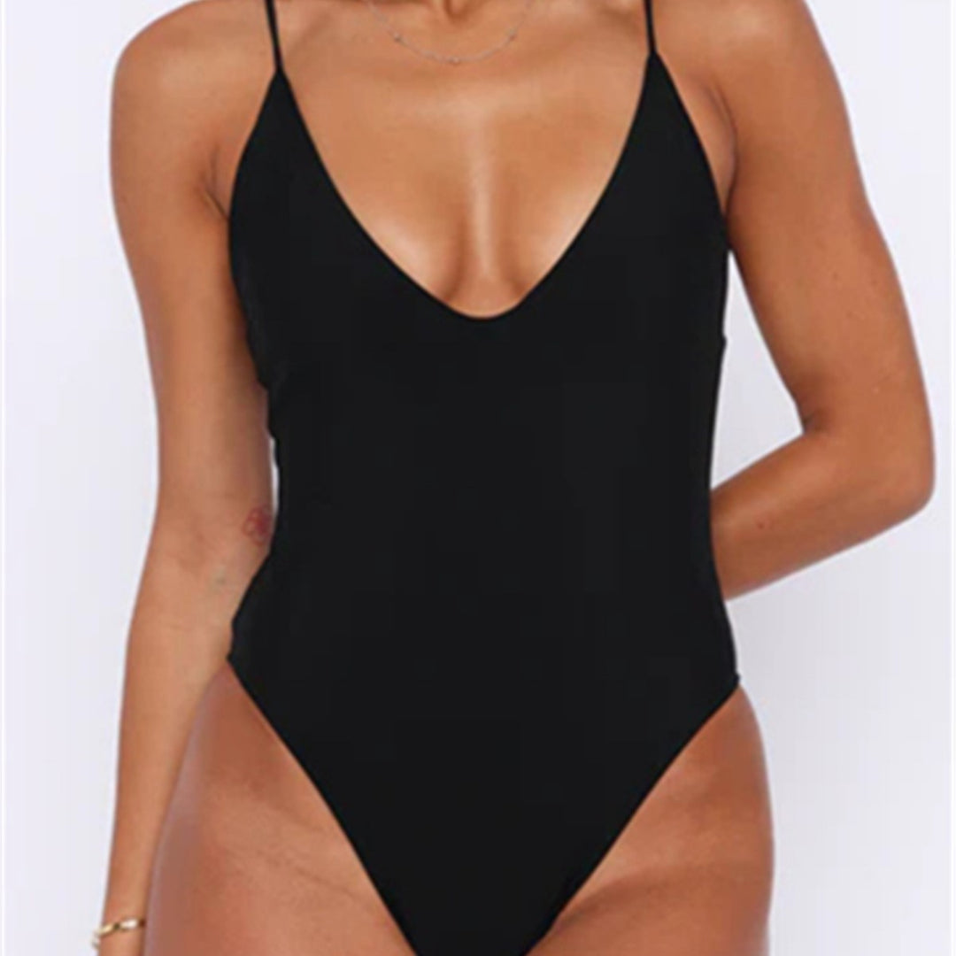 Damen Eleganter Einteiler Badeanzug Drune