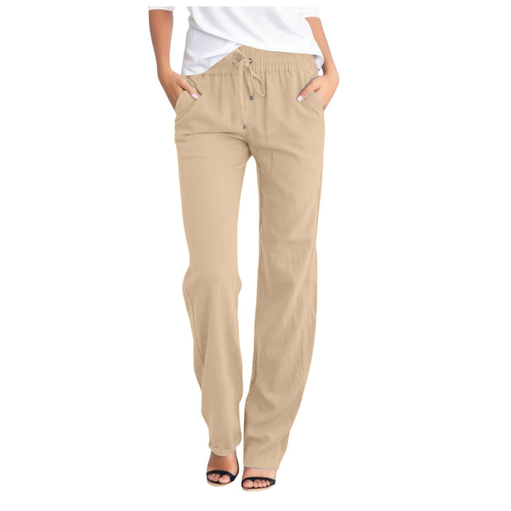 Damen Bequeme Freizeithose mit elastischem Bund und praktischen Seitentaschen Drune