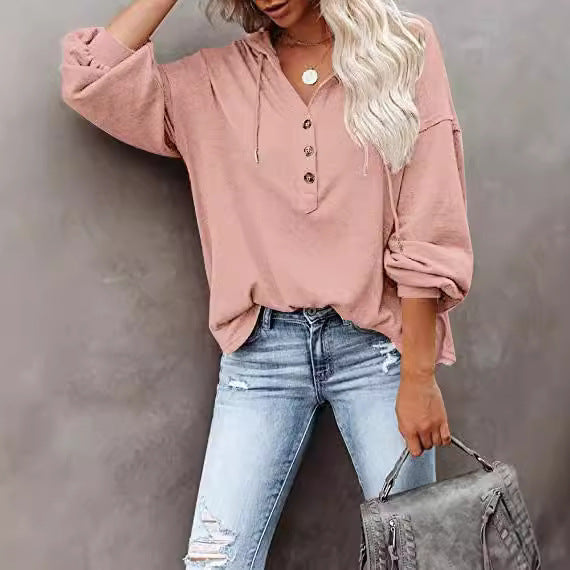 Damen lässiges Hoodie-Shirt Drune