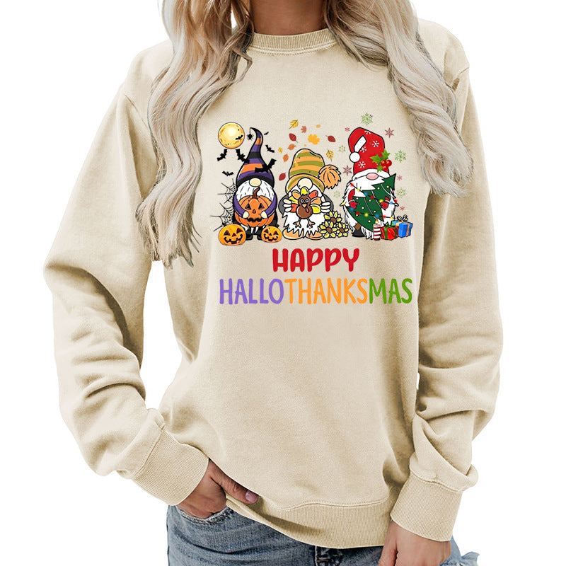 Damen Sweatshirt mit fröhlichem Feiertagsdesign Drune